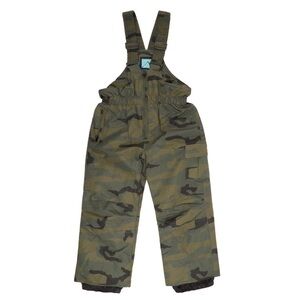 Boys Youth Iceburg Camo Ski Pants Insulated Snow Bib Overalls Size XL 14/16